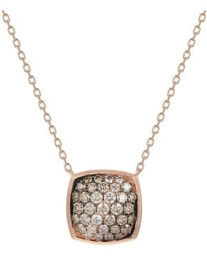 Le Vian Chocolate Ombre 14K Rose 1.05 Ct. Tw. Diamond Pendant Necklace - Metallic