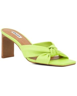 Dune Maize Leather Sandal - Yellow