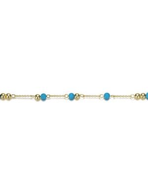Rachel Glauber 14K Plated Beads Bracelet - White