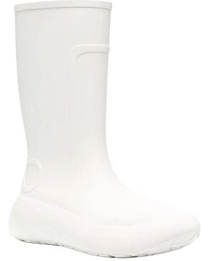 Ferragamo Logo Rubber Boot - White