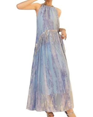 Linda Charm Maxi Dress - Blue