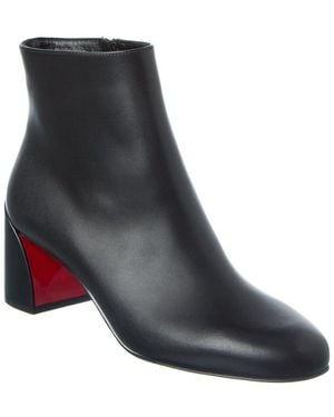 Christian Louboutin Jane 55 Leather Bootie - Black