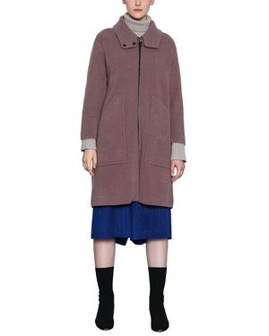 MALABO Double Pocket Medium Coat - Purple