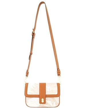 Tommy Bahama Floral Canvas Crossbody - White