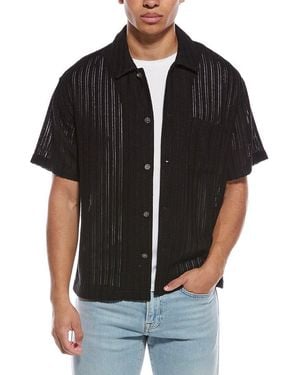 FRAME Frame Crochet Shirt - Black