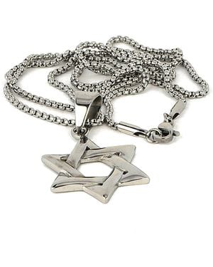 jean claude Star Of David Necklace - Metallic