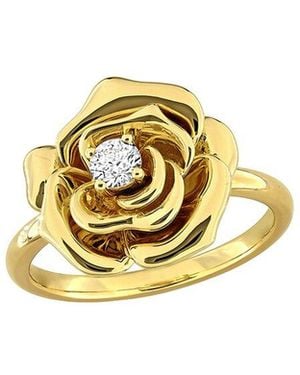Rina Limor 0.23 Ct. Tw. Created Sapphire Rose Ring - Metallic