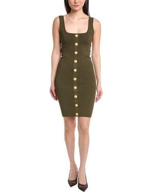L'Agence Soleil Sheath Dress - Green