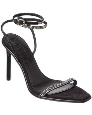 Lanvin Femme Suede & Leather Sandal - Black