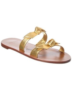 Alexandre Birman Clarita Holiday Season Leather Sandal - Metallic
