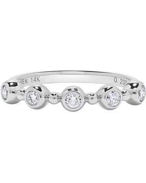 H.J. Namdar 14K 0.25 Ct. Tw. Diamond Stackable Ring - White