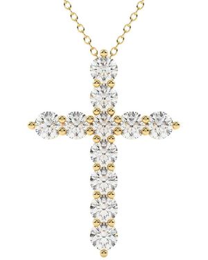 Diamond Select Cuts 14K 4.00 Ct. Tw. Diamond Pendant Necklace - Metallic