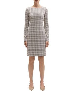 Theory Betty Long Sleeve Dress - Grey