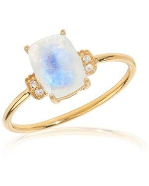 TIRAMISU 14K 1.92 Ct. Tw. Gemstone Dainty Ring - Blue
