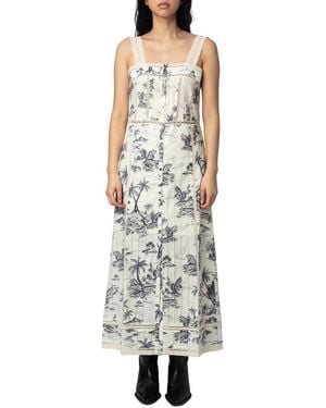 Zadig & Voltaire Renaid Tropical Island Dress - White