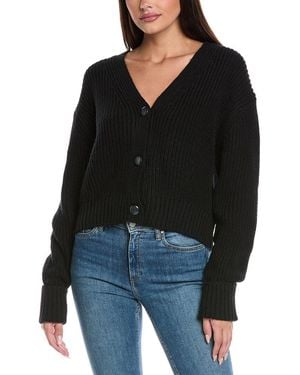 Isla Celia Cashmere-Blend Cardigan - Black