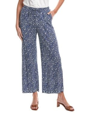 Max Studio Rayon Blend Drawstring Pant - Blue