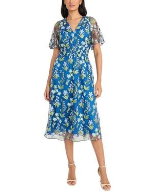 Maggy London Midi Dress - Blue