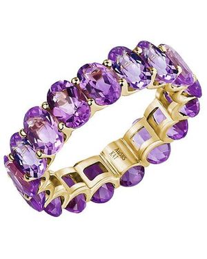 Kai Fine Jewelry 14K 7.60 Ct. Tw. Amethyst Eternity Ring - White