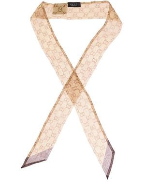 Gucci Gg Silk Neckbow - Metallic