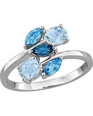 Rina Limor 1.32 Ct. Tw. Topaz Bypass Ring - Blue