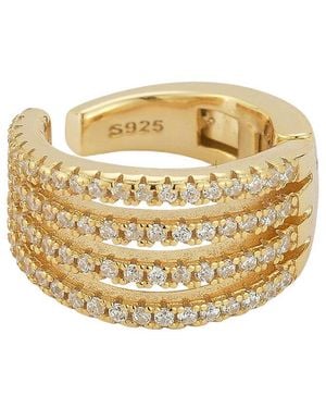 Glaze Jewelry 14K Plated Cz Earrings - Metallic