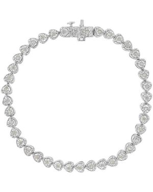 Haus of Brilliance 1.00 Ct. Tw. Diamond Tennis Bracelets - White