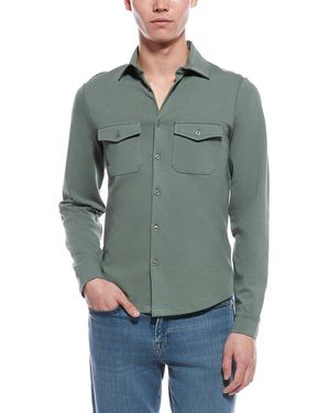 Reiss Jackson Heavy Jersey Shirt - Green