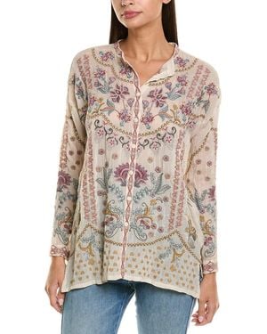 Johnny Was Slim Audrey Tunic - Natural