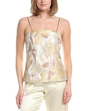 Anne Klein Sleeveless Bustier Top - White