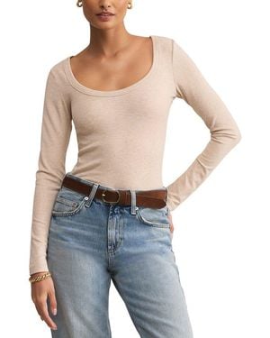 Z Supply Second Skin Scoop Neck Top - Blue
