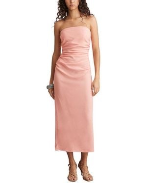 Reiss Izzy Ruched Dress - Pink
