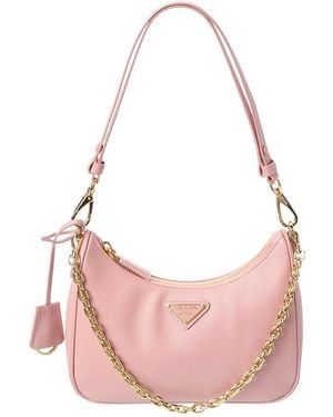 Prada Re-edition 2005 Saffiano Leather Mini Bag - Pink