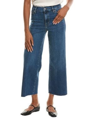FRAME Le Slim Elixir Raw After Palazzo Crop Jean - Blue