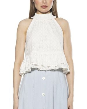 Alexia Admor Roth Top - White