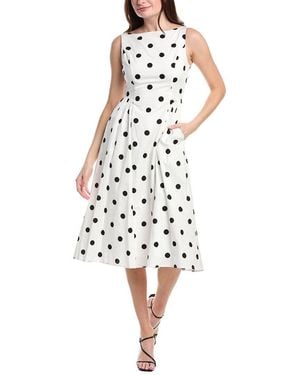 Sam Edelman Polka Dot Midi Dress - White
