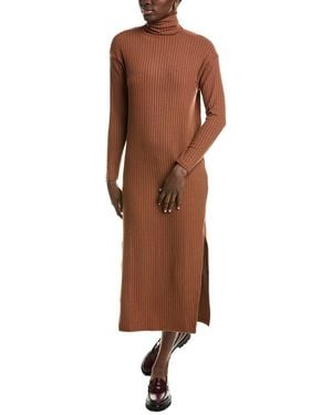 Enza Costa Turtleneck Sweaterdress - Brown