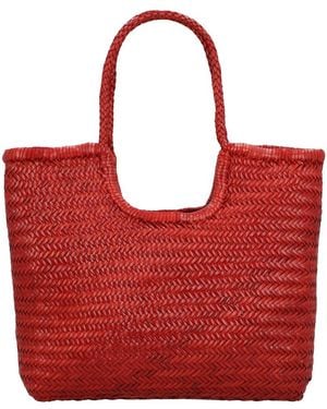Dragon Diffusion Ns Diagonal Triple Jump Leather Shoulder Bag - Red