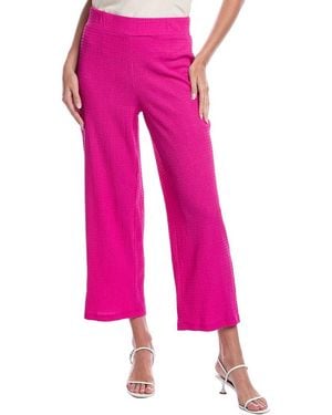 Jones New York Pull-On Wide Leg Crop Pant - Pink