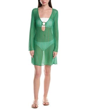 Becca Golden Crochet Tunic - Green