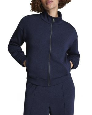 Spanx Brushed Full Zip Jacket - Blue