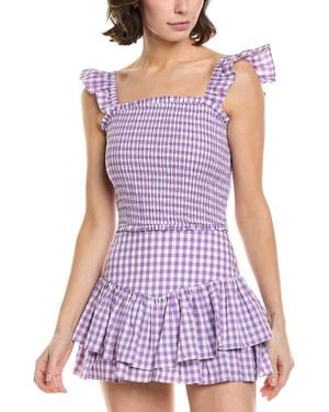 Cake For Dinner Gigi Ruffle Tank - Purple
