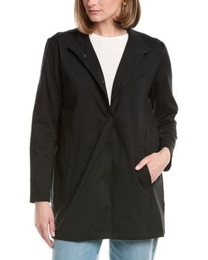 Eileen Fisher Stand Collar Jacket - Black