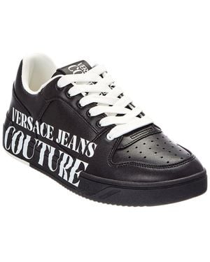 Versace Jeans Couture Leather Sneaker - Black