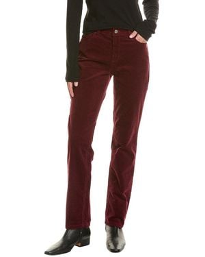 Jones New York Lexington Corduroy Straight Pant - Red