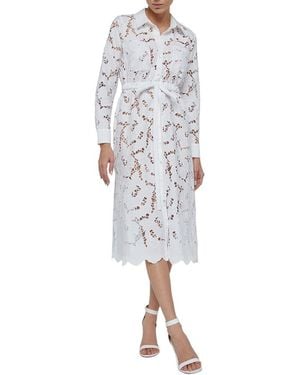 L'Agence Emilio Midi Shirtdress - White