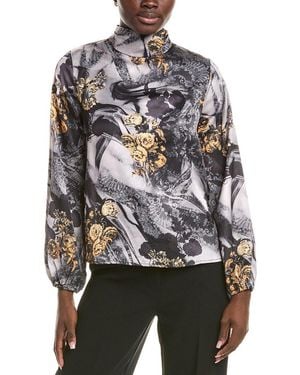 Truth Woven Printed Top - Grey