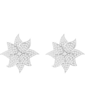 Suzy Levian CZ Jewelry Suzy Levian Cz Statement Earrings - White