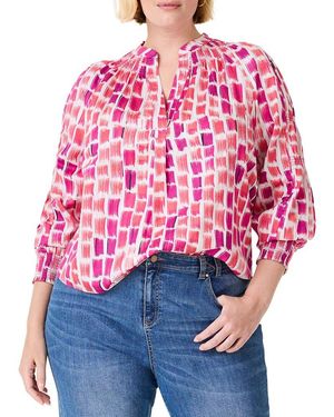 NIC+ZOE Plus Brushstroke Blues Top - Red