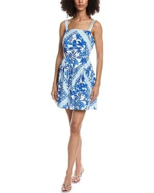 Julia Jordan Poplin Mini Dress - Blue